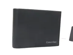 ■新品■未使用■ Calvin Klein カルバンクライン レザー 二つ折り 財布 ウォレット 小銭入れ 札入れ ブラック系 BU0312のサムネイル