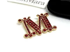 ■新品■未使用■ Max Mara マックスマーラ BATH2 バス ピンブローチ ピンバッチ アクセサリー レディース レッド系 FZ3169のサムネイル