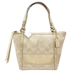 新品未使用】COACH コーチ 大型 トートバッグキャンバス レザー 5696