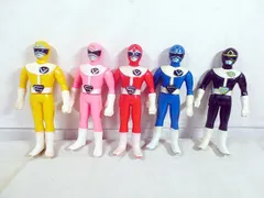 美品　ポピー　大戦隊ゴーグルファイブ ゴーグルレッド ゴーグルピンク ゴーグルブルー　ソフビ　セットのサムネイル