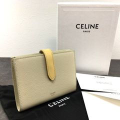 極美品 CELINE ミディアムストラップウォレット 二つ折り財布 95 