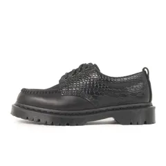 【新品】Dr.Martens ドクターマーチン サイズ:UK7(26.0cm) | 26SS 創業50周年 BEAMS別注 クレイジーパターン 4ホール シューズ (LOWELL BEAMS / 43026001) | ブラック | コラボ 別注のサムネイル