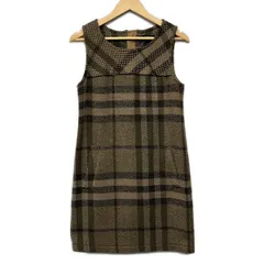Burberry LONDON(バーバリーロンドン) ワンピース サイズ40 L レディース美品  - ダークブラウン×ブラウン×マルチのサムネイル
