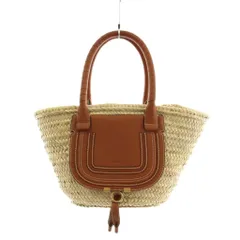 クロエ CHLOE マーシー ラフィア かごバッグ ハンドバッグ ベージュ 茶 ブラウン /AN41 ■OHのサムネイル