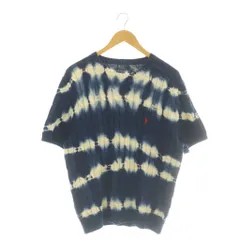 ポロ バイ ラルフローレン Polo by Ralph Lauren タイダイ ケーブル ニット セーター 半袖 XXL ネイビー 紺 /SY ■OS