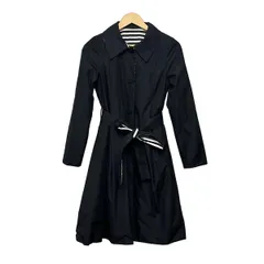 TO BE CHIC(トゥービーシック) コート サイズ38 M レディース - ネイビー×白 長袖/リバーシブル/ボーダー/春/秋のサムネイル