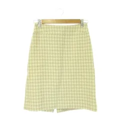 バーバリー ロンドン BURBERRY LONDON スカート 38 ベージュ ハウンドトゥース柄 タイト 千鳥 膝丈 /CK58 ■GY99のサムネイル