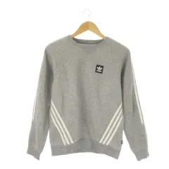 アディダスオリジナルス adidas originals トレーナー XS グレー 長袖 3本線 トレフォイル ロゴ /CK23 ■GY99のサムネイル
