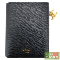 CELINE セリーヌ コンパクトウォレット トリオンフ チャーム ブラック