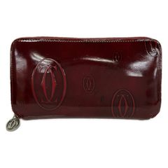 大人気☆Cartier☆長財布☆ハッピーバースデー☆ラウンド☆エナメル 