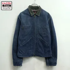 50s USA製 vintage OSHKOSH 裏地ブランケット ワーク デニムジャケット メンズ Mサイズ相当のサムネイル