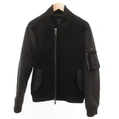 アルマーニ ジーンズ ARMANI JEANS ボンバージャケット 中綿 ブルゾン 切替 ロゴ M 黒 ブラック /JS ■GY38のサムネイル
