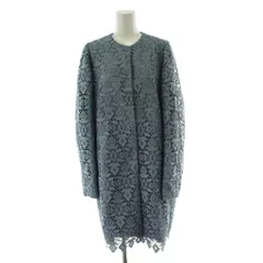 エンポリオアルマーニ EMPORIO ARMANI 19年モデル ノーカラーコート 1 青 ブルー 総レース 長袖 ミドル丈 2NL36T22400 /PP ■GY19のサムネイル