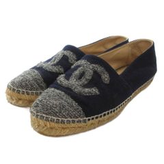 CHANEL シャネル エスパドリーユ ココマーク モカ ブラック 黒