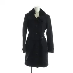 バーバリーブリット BURBERRY BRIT トレンチコート 長袖 総裏地 ラムファー シングル ベルト 6 S 黒 ブラック ■GY17 /MQのサムネイル