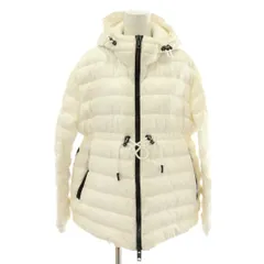 バーバリー ロンドン BURBERRY LONDON イングランド ENGLAND ライトダウンジャケット アウター ナイロン フード ドローコード ジップアップ XS 白 ホワイト 8031336 /XZ ■GY19のサムネイル
