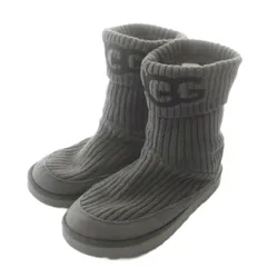 アグ オーストラリア UGG australia CLASSIC UGG KNIT ニットブーツ スエード ショート ロゴ US10 27㎝ グレー 1105709 /XZのサムネイル
