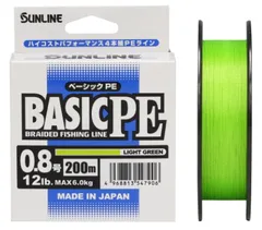サンライン ベーシック PE 150m 0.6号 10lb ライトグリーン｜PEライン｜釣具｜【メール便発送】のサムネイル