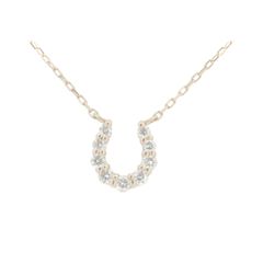 K18◇ダイヤモンド0.2ct◇ホースシューネックレス◇ジュエリー専門店 