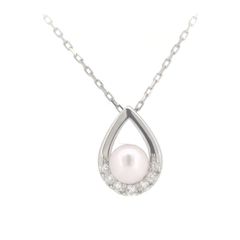 VENDONE AOYAMA PT950 ドロップ パール ネックレス プラチナ - メルカリ