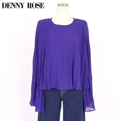 デニーローズ DENNY ROSE レディース 長袖ブラウス ジョーゼットプリーツブラウス パープル系（サイズ/40）uw0049のサムネイル