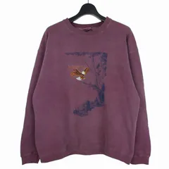 ギルダン GILDAN 90S 刺繍 スウェット トレーナー XL パープル 紫