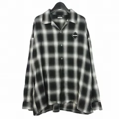 エフシーレアルブリストル F.C.Real Bristol FCRB BIG LOGO L/S BAGGY 長袖 シャツ チェック L ブラック 黒 FCRB-240060のサムネイル