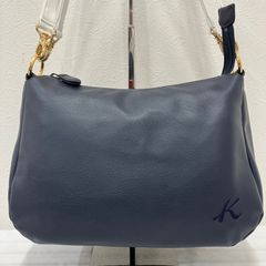 美品] Kitamura キタムラ チェーンショルダーバッグ 巾着型 タッセル 