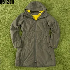 ARC'TERYX アークテリクス レディース ダウンジャケット ロング丈 カーキ色 Sのサムネイル
