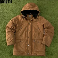 Carhartt WHO 取り外し スポーツブラ ブラウン ダウン ジャケット Sのサムネイル