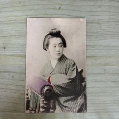 サイン入り 歌上艶子 絵葉書 ブロマイド 歌手 戦前 昭和 松竹少女歌