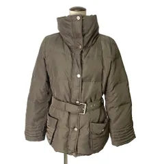 マックスマーラ ウィークエンドライン MAX MARA WEEKEND LINE ヘビーパディング ダウンジャケット ジップアップ ベルテッド スタンドカラー 40 ブラウンのサムネイル
