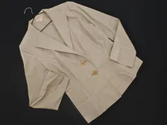 yoshie inaba ヨシエイナバ シルク100% スタンドカラー ジャケット size9/ベージュ ■◇ レディースのサムネイル