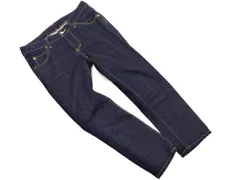 L Appartement アパルトモン ボタンフライ テーパード デニムパンツ size34/紺 ■■ レディースのサムネイル