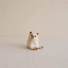 昭和レトロ 猫の置物 陶器 オブジェ ネコ ヴィンテージのサムネイル