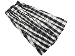 B:MING ｂｙ BEAMS チェック フレア ロング スカート sizeM/黒ｘ白 ■■ レディースのサムネイル