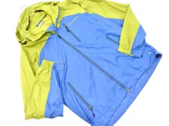 Columbia コロンビア PM2388 タグリッジ 切替 ウィンドブレーカー ジャケット sizeM/青ｘ黄緑 ■◇ メンズのサムネイル