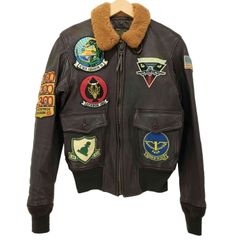 リアルマッコイズ A-2 フライト レザージャケット ワッペンカスタム 40