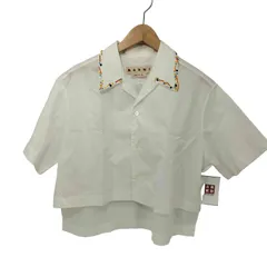 マルニ MARNI 23SS コットン100 ビーズ スパンコール S/S オープンカラー シャツ レディース EUR：38 のサムネイル