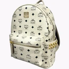 【美品】MCM ヴィセトス スタッズ リュック ベージュ バックパックのサムネイル