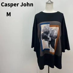Casper John Tシャツ M ブラック 黒 ユニセックス オーバーサイズ ビッグシルエット【m145】のサムネイル