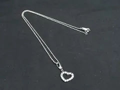 ■美品■ 4℃ ヨンドシー SV925 ハート ネックレス ペンダン卜 アクセサリー レディース シルバー系 DN7797のサムネイル