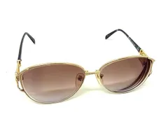■美品■ LANCEL ランセル マーブル調 サングラス メガネ 眼鏡 レディース ゴールド系×パープル系 DN7716のサムネイル