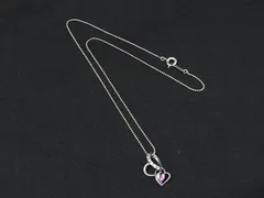 4℃ ヨンドシー ラインストーン カラーストーン ハート SV925 ネックレス ペンダント アクセサリー レディース シルバー系 DN7686のサムネイル