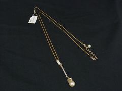 Sowi タヒチドロップパール・クリソプレーズ K10YGネックレス - メルカリ