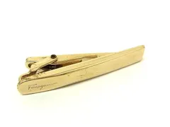 Salvatore Ferragamo フェラガモ ネクタイピン タイクリップ アクセサリー ビジネス 紳士 メンズ ゴールド系 DN7765のサムネイル