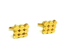 LANVIN ランバン カフスボタン カフリンクス アクセサリー ビジネス 紳士 メンズ ゴールド系 DN4704のサムネイル