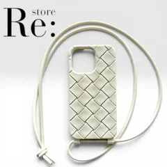 【美品 】ボッテガヴェネタ iPhone13Pro ケース イントレチャート ストラップ付 白 | Bottega Veneta iPhone 13 Pro Case White with Strapのサムネイル