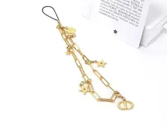 ■極美品■ DIOR ディオール チェーン ストラップ チャーム アクセサリー レディース メンズ ゴールド系 DN3755のサムネイル