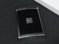 ■美品■ GIVENCHY ジバンシィ 携帯灰皿 モバイル灰皿 喫煙グッズ 喫煙具 レディース メンズ ブラック系×シルバー系 DN4485のサムネイル